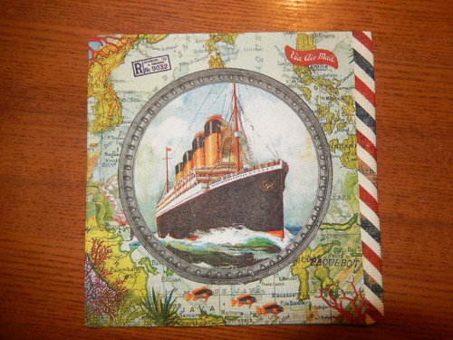 Ubrousek na decoupage - cesta lodí — foto 1