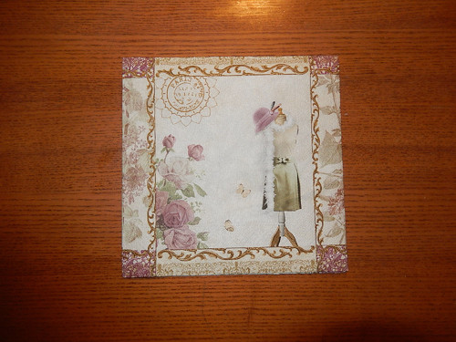 Ubrousek na decoupage - u švadleny