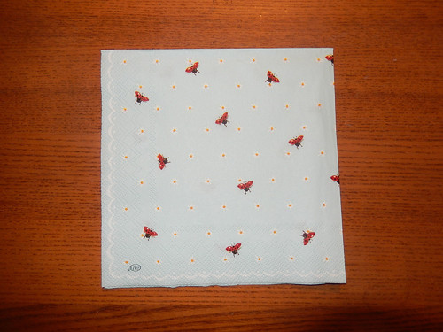 Ubrousek na decoupage - mini berušky — foto 1
