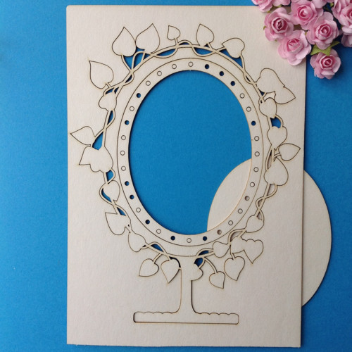 Dekorace ,chipboard , ram 17,5 x 13 cm — foto 1