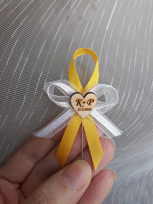 Vývazek dvoubarevný s monogramy — foto 1
