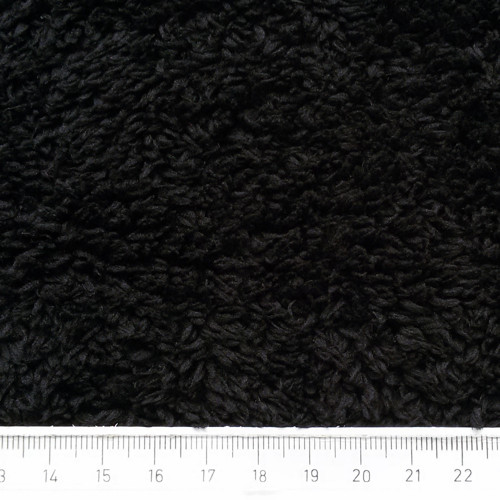 Heboučké froté / černá / 0,5 m