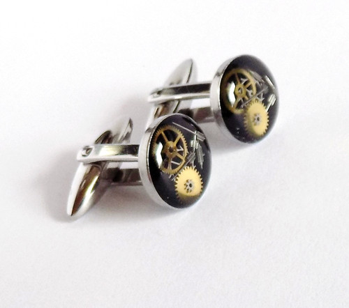 Manžetové knoflíky z chirurgické oceli 12 mm