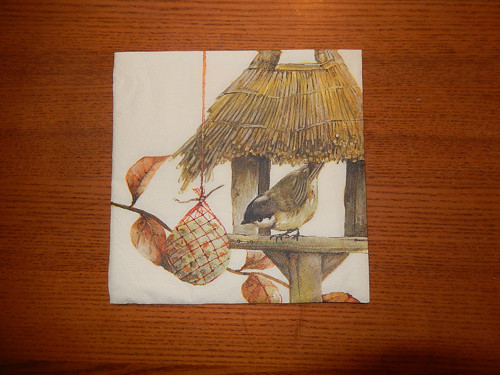 Ubrousek na decoupage - sýkorky — foto 1