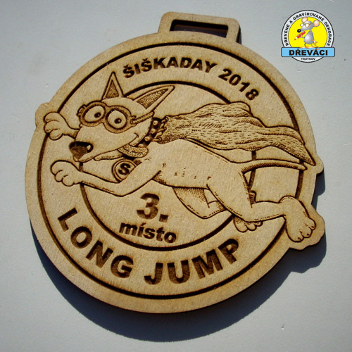 Dřevěné MEDAILE "LONG JUMP Šiškaday 2018" — foto 1