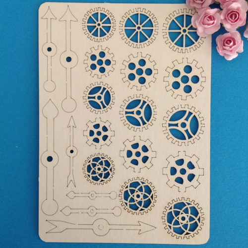 Dekorace,chipboard 22 ks — foto 1