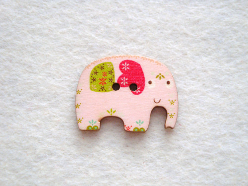 Knoflík slon 22x30mm (1ks)