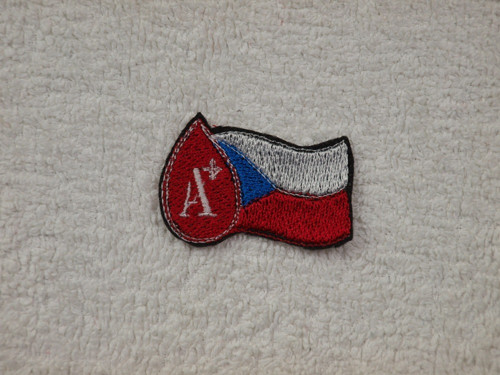 Krevní skupiny nášivka vlajka