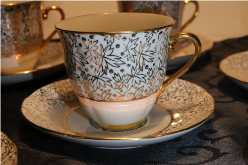 Porcelánová mocca souprava