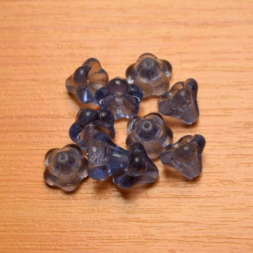 Mačkané korálky - zvonečky - 13 x11mm