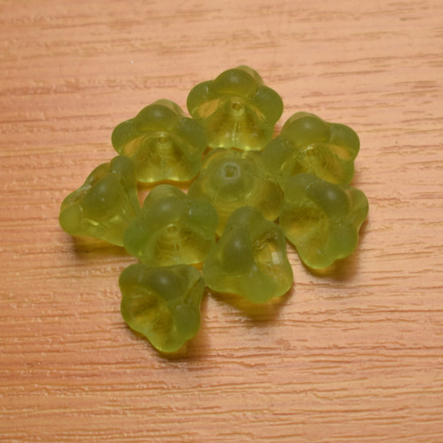 Mačkané korálky - zvonečky - 13 x11mm