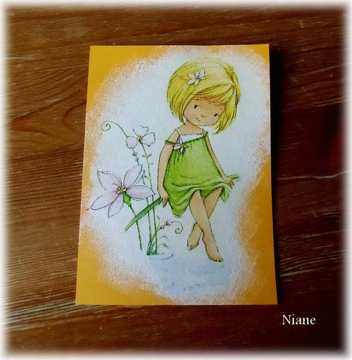Přání - holčička nad vodou — foto 1