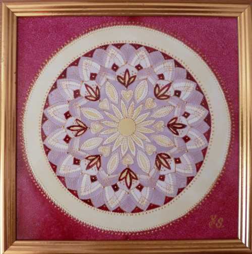 Mandala Pochopení- vínová