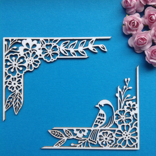Dekorace ,chipboard 2 ks (CHP 15) — foto 1
