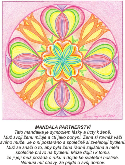 Mandala partnerství-kartičky 10x13