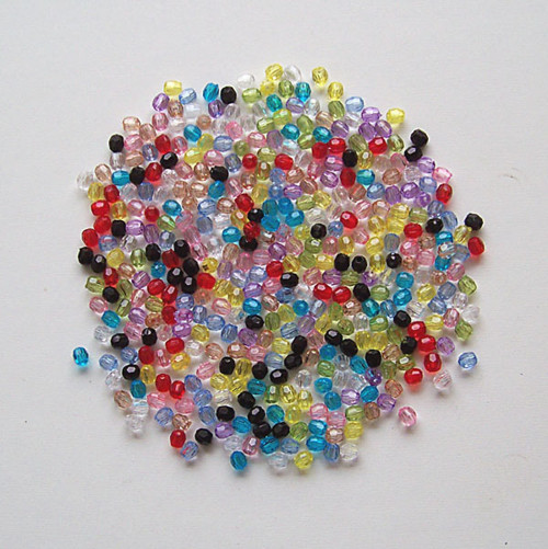 Akrylové korálky kulaté MIX 4mm/ 2000ks — foto 1