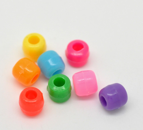 Korálky akryl lesk PONY/ MIX / 6mm / 250ks