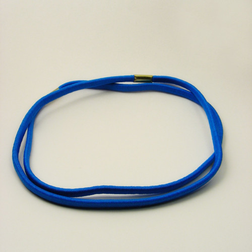 Gumičková čelenka/ 5mm šíře/ stř.modrá/ 10ks