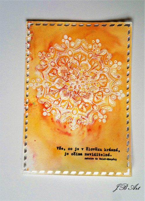 Mandala oranžová — foto 1
