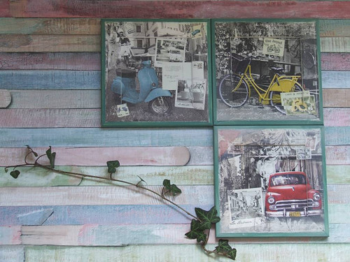 Decoupage obrázky - sada 3ks
