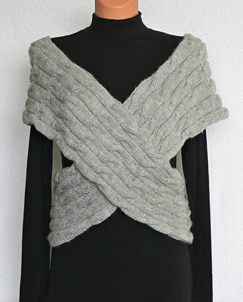 Criss cross shrug GREY — foto 1