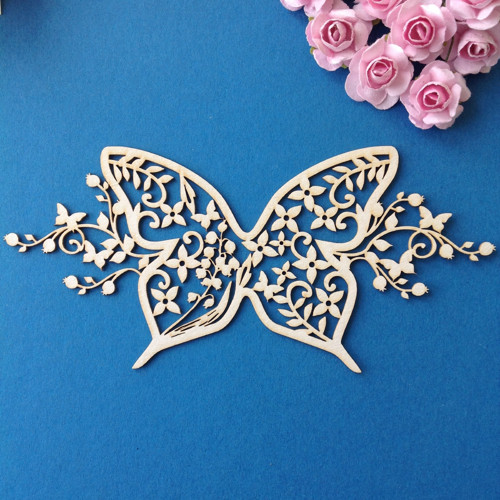 Dekorace,chipboard 14 x 6,5 cm (CHP 33) — foto 1