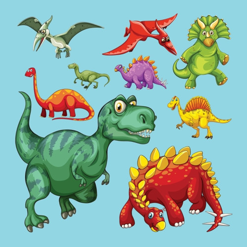 QB panel 25x25cm: DINOSAUŘI — foto 1