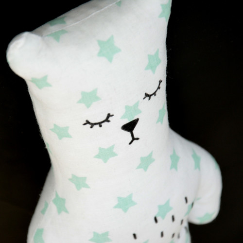Bubu Bear mint stars on white — foto 1