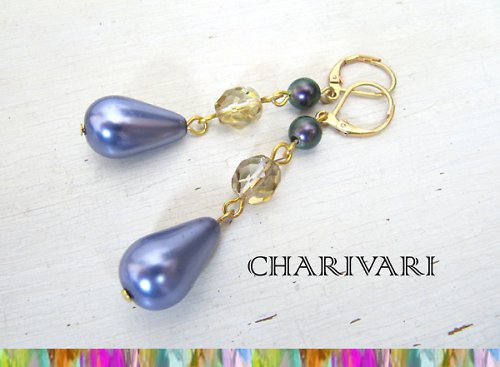 Naušnice LAVENDER (sleva ze 66 Kč) — foto 1