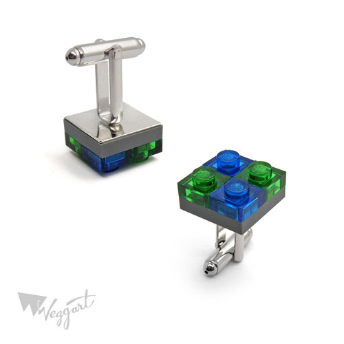 Manžetové knoflíčky Lego Green/Blue