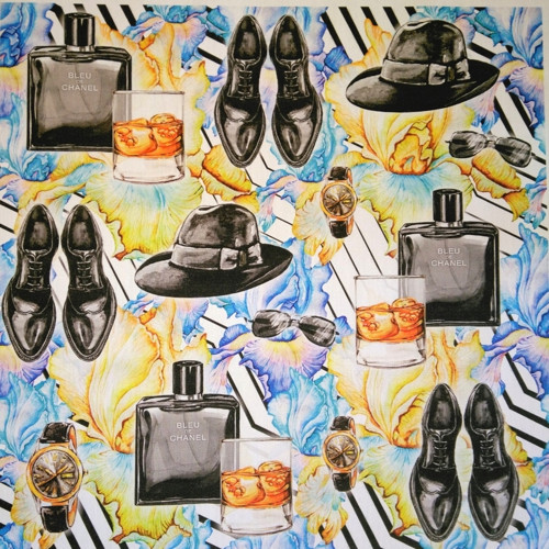 POLYBAVLNA-panel 35x35 cm PÁNSKÝ FASHION — foto 1