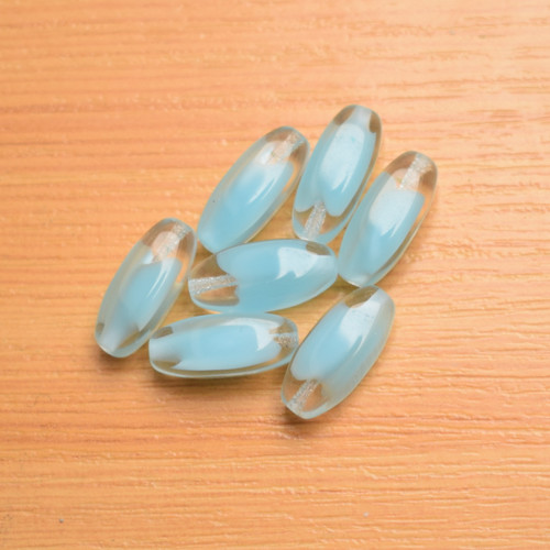 Mačkané korálky - 17x7mm