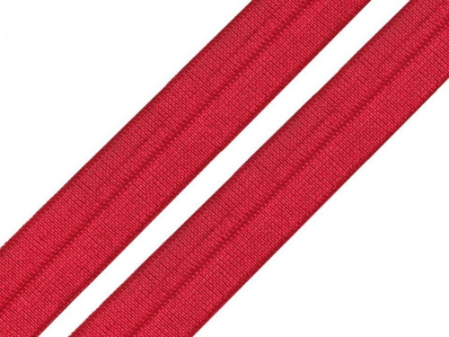 Lemovací pruženka půlená 19mm - červená tmavá