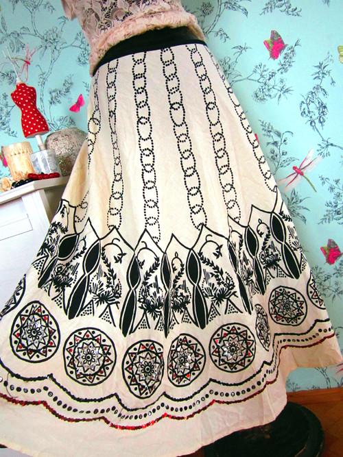 Sukně boho vyšívaná — foto 1