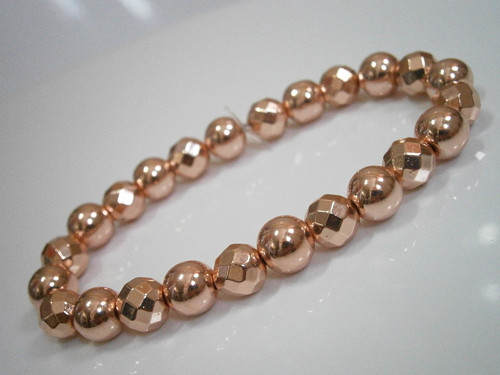 "Hematit - Rose Gold" - minerálový náramek