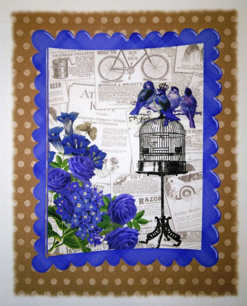 Bavlněná látka - panel 22 x 25,5 cm — foto 1