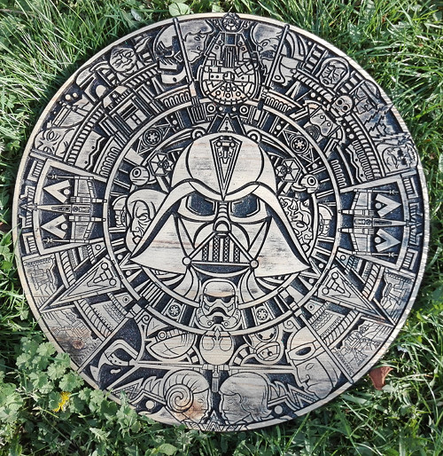 Star Wars dřevořezba na stěnu var. 2 — foto 1