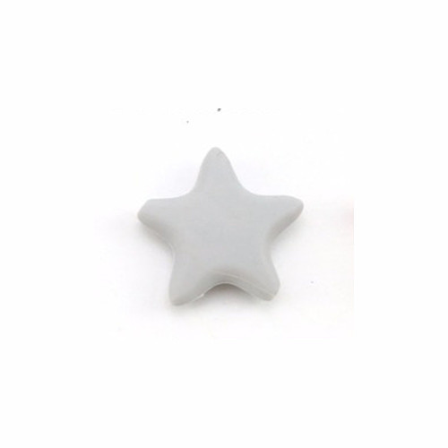 Silikonové hvězdy 40mm (1ks) - light grey