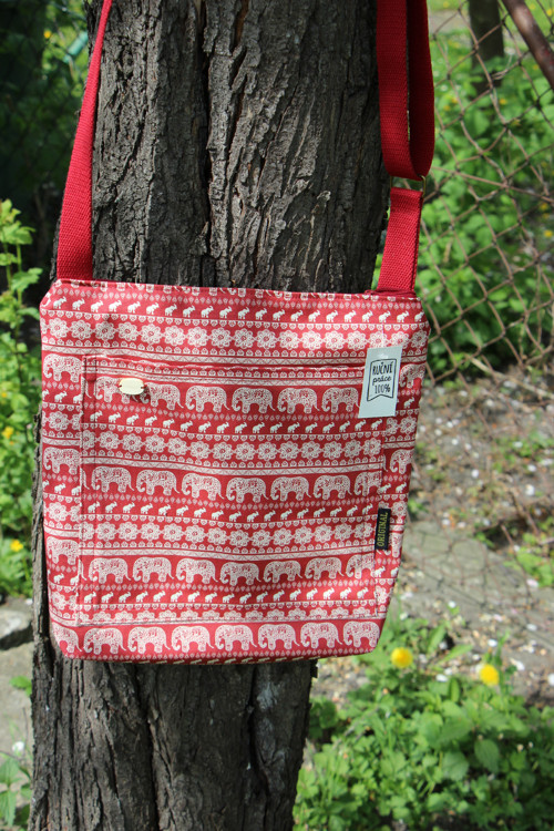 Crossbody- Červení sloni