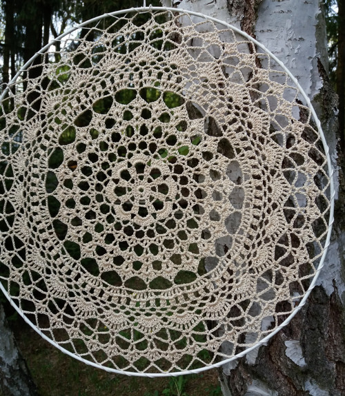 Krajka do lapače č 2 / 33 cm, béžová — foto 1