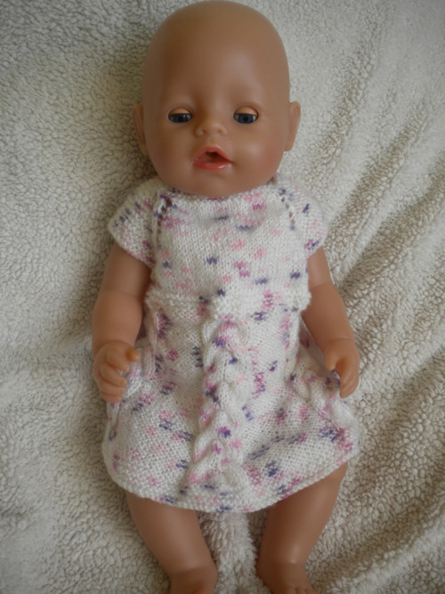Pletené šatičky pro Baby Born