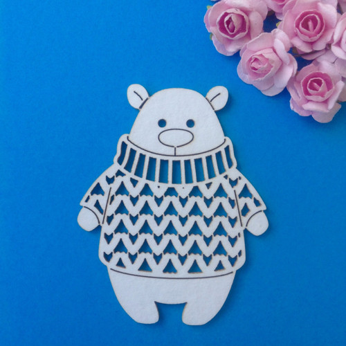 Dekorace chipboard , 7 x 5,6 cm (CHN 5) — foto 1