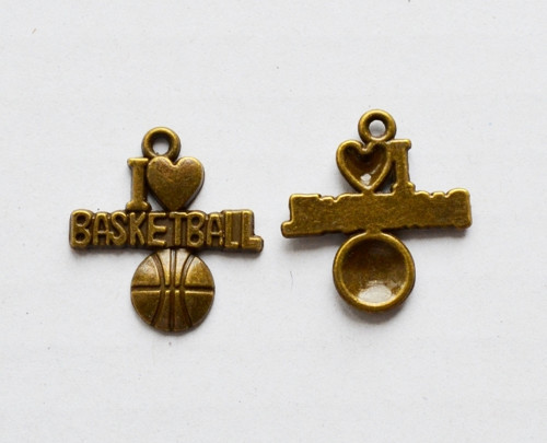 Bižuterní komponent - basketball