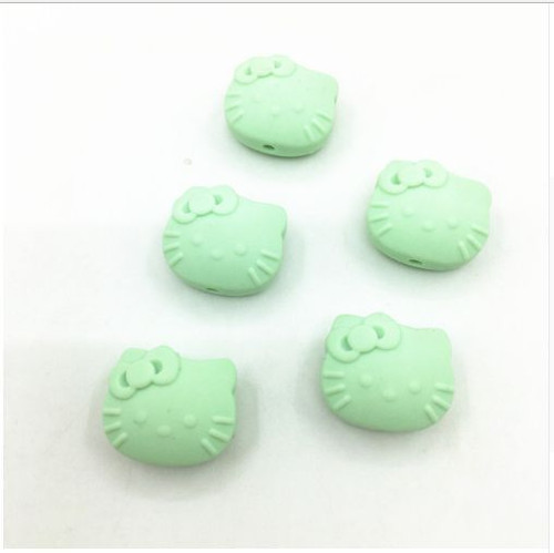 Silikoná HELLO KITTY 25mm (1ks) - mint