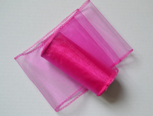 Organza stuha tmavě růžová
