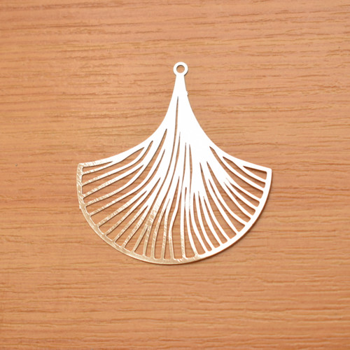 Stříbrný list ginko - 21 x 23mm