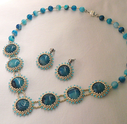 Souprava Blue Dreaming (achát) — foto 1