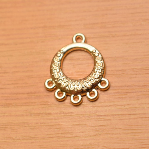 Zlatá ramínka - 19mm x 22mm - 2 kusy