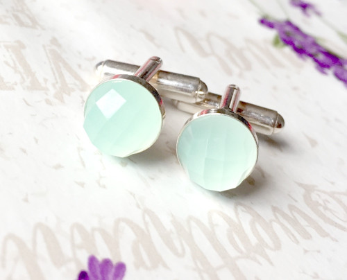 Manžetové knoflíky s chalcedonem AG925