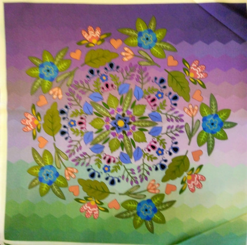 Bavlněná látka - panel 35 x 35 cm